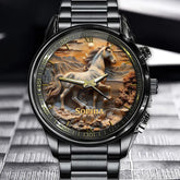 Custom Galloping Freedom Watch - Personalized Name in the Spirit of Adventure